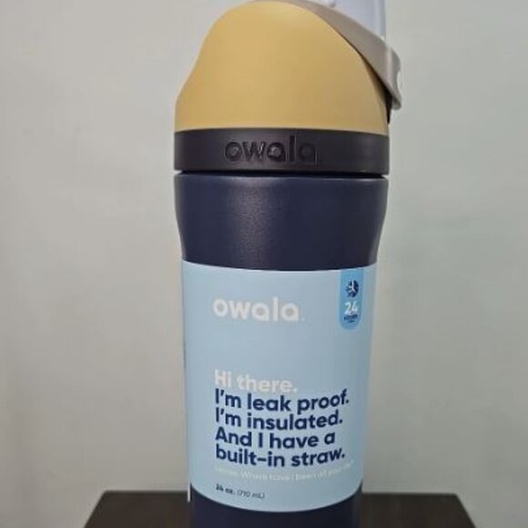 Owala 24 oz freesip in exclusive royal seas color from Scheels, sold out. - Picture 2 of 4